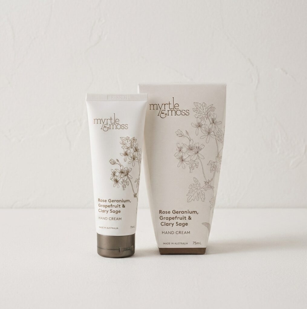 Myrtle Moss Hand Cream | Rose Geranium, Grapefruit & Clary Sage