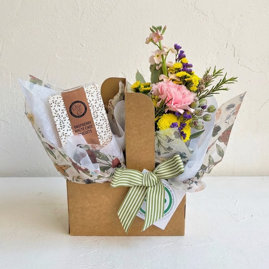 Petite Fresh Carrier Set | Cookies | Mini Hamper | Same day hamper delivery Perth