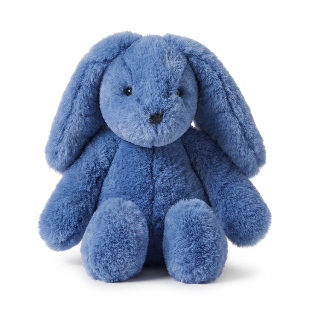 Jiggle & Giggle Baby Bunny Plushie Small - blue
