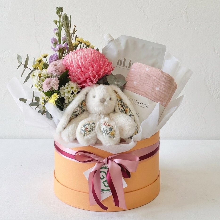 Welcome Baby Hat Box | New Baby Hamper
