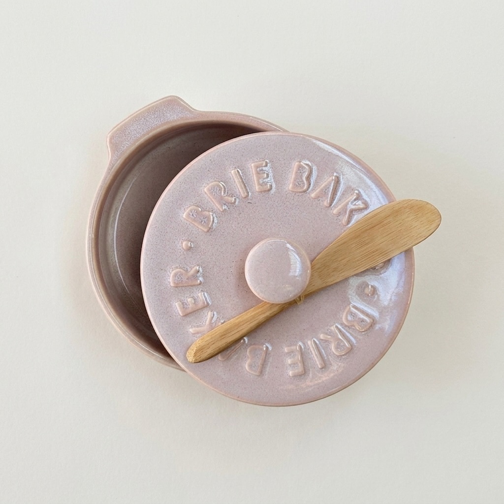 Ceramic Brie Baker | Pink