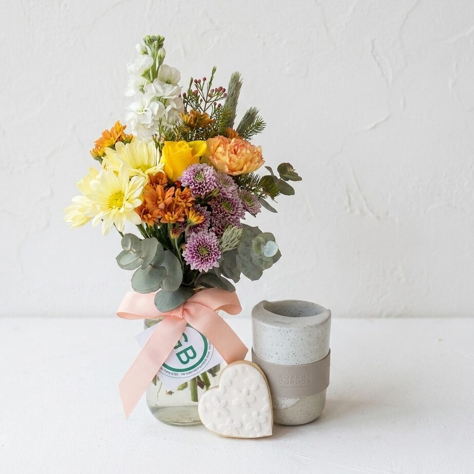 On The Go | Posy Jar and Keep Cup | Robert Gordon Ceramic White Keep Cup