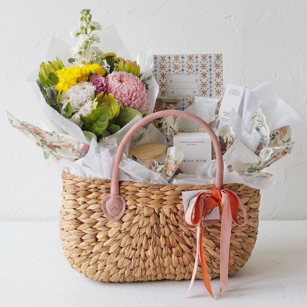 Market Basket | Fresh Flowers | Floral Hamper | Same day flower hamper Perth