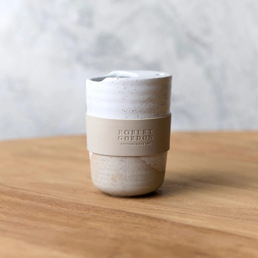 Robert Gordon Ceramic Keep Cup | White Speckle | Travel Mug