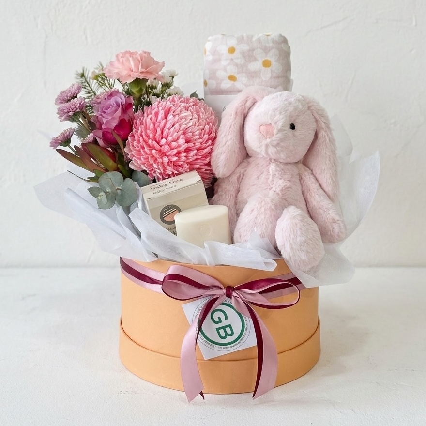 Welcome Baby Hat Box | New Baby Gift Hamper