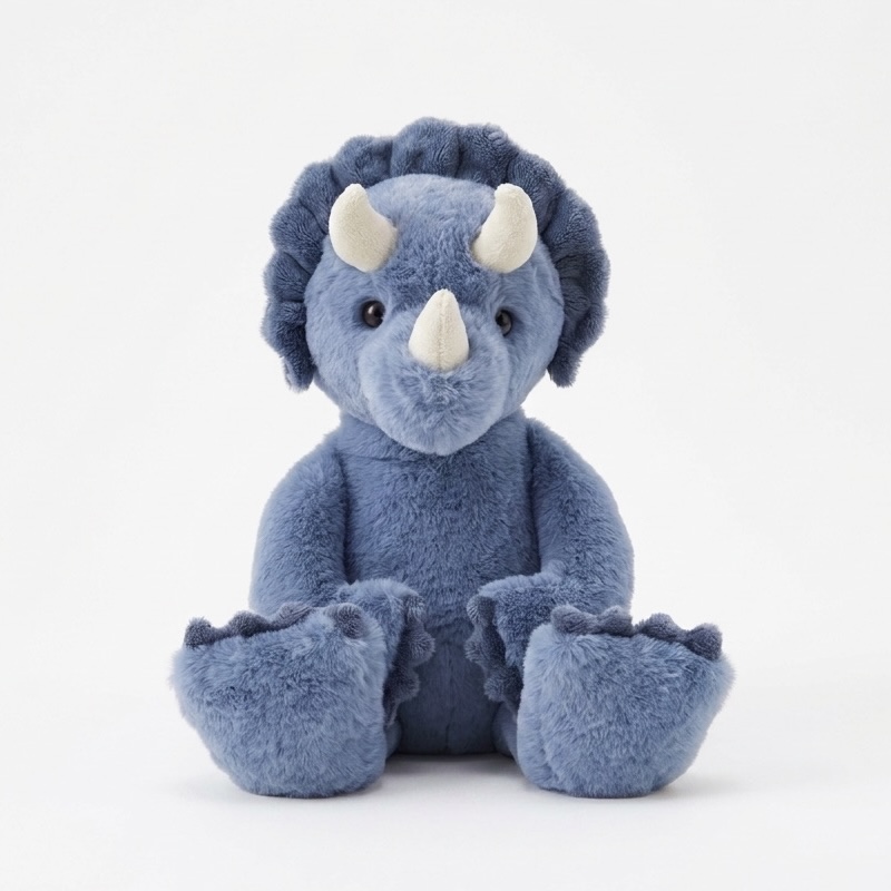 Charlie Bears | Troy Triceratops | Plushie Soft Toy