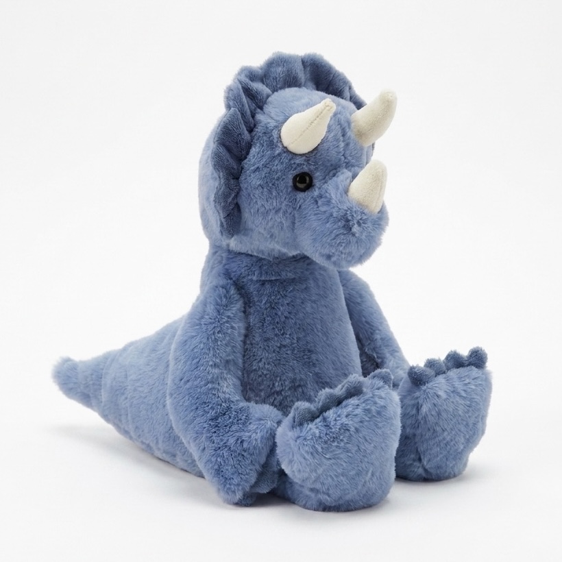 Charlie Bears | Troy Triceratops | Plushie Soft Toy