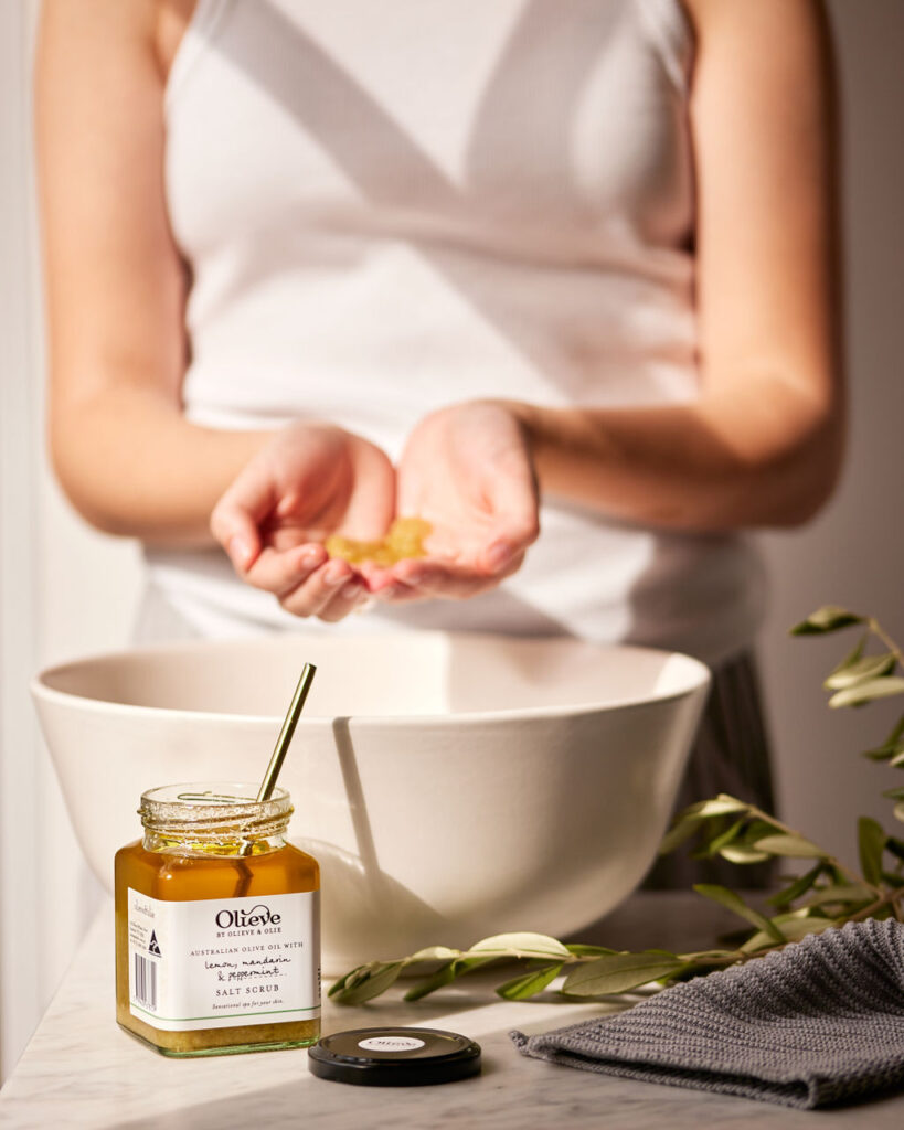 Olieve & Olie Salt Scrub Jar