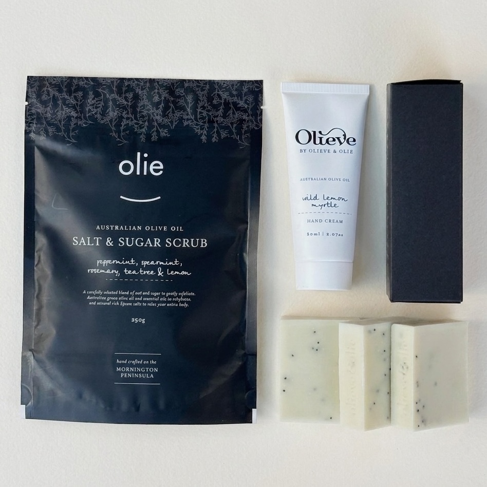 Plant & Pamper | Posy & Pamper | Natural Gift Set | Olieve & Olie