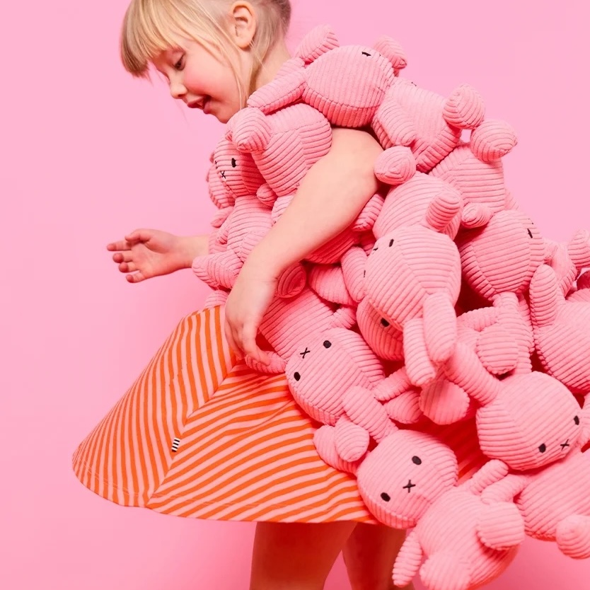 Miffy ECO Corduroy Plushie | Bubblegum Pink