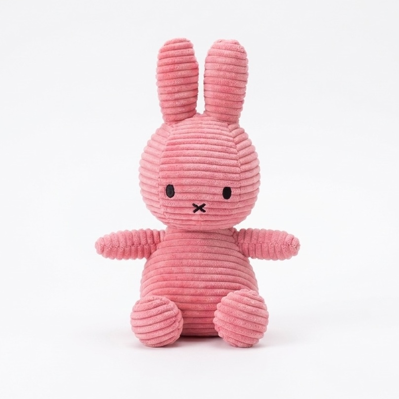 Miffy ECO Corduroy Plushie | Bubblegum Pink