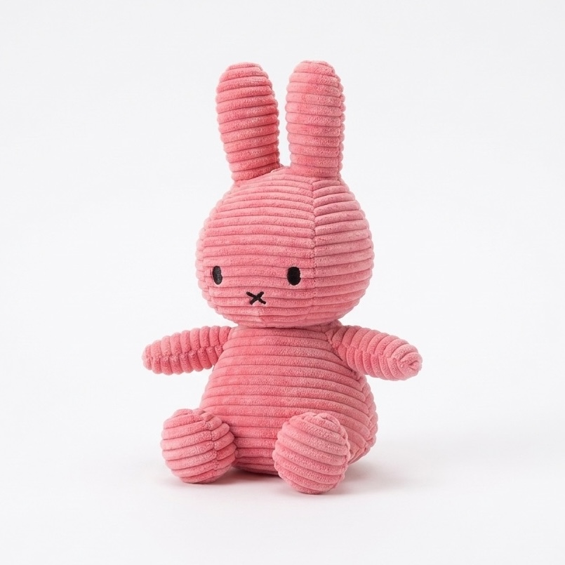 Miffy ECO Corduroy Plushie | Bubblegum Pink