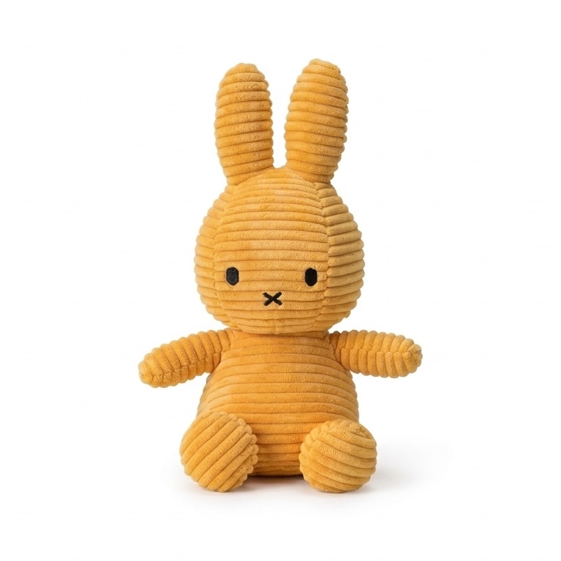 Miffy ECO Corduroy Plushie | Yellow