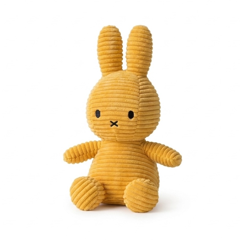 Miffy ECO Corduroy Plushie | Yellow