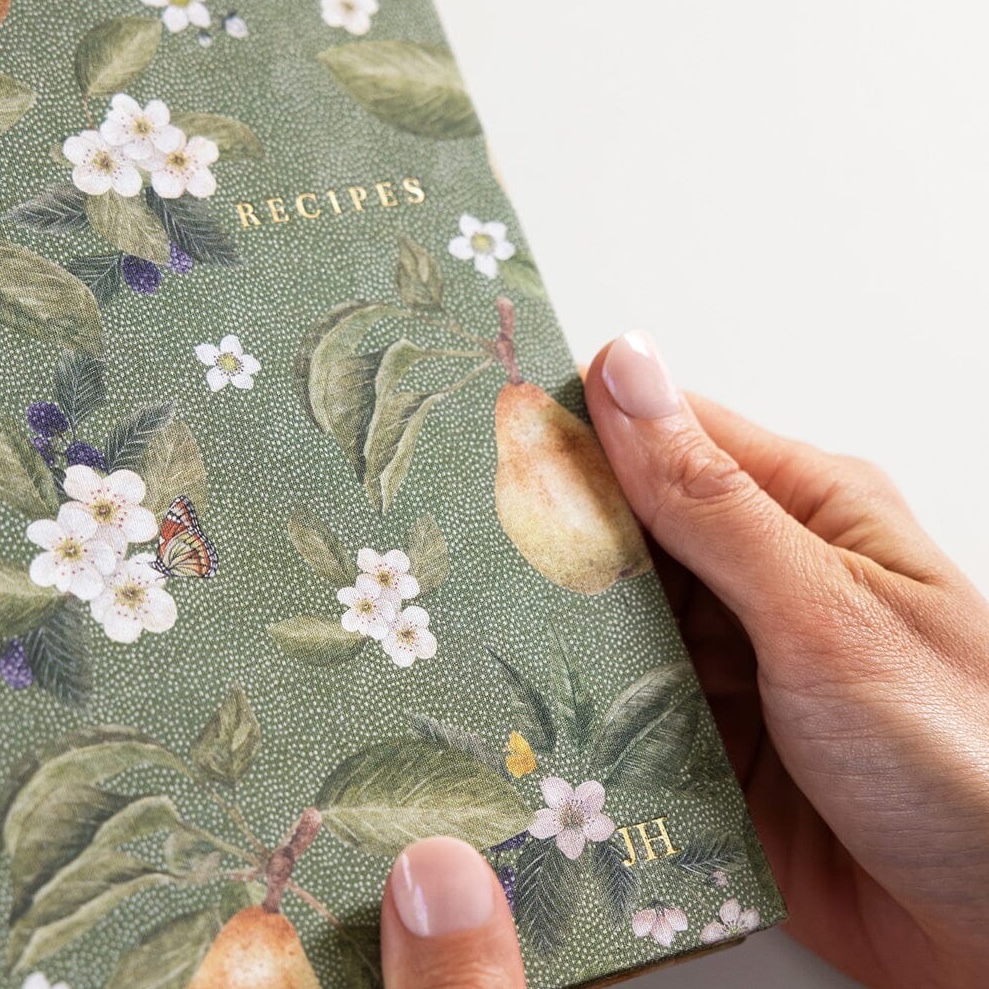 Heirloom Recipe Book Journal | Bespoke Letterpress | Pears