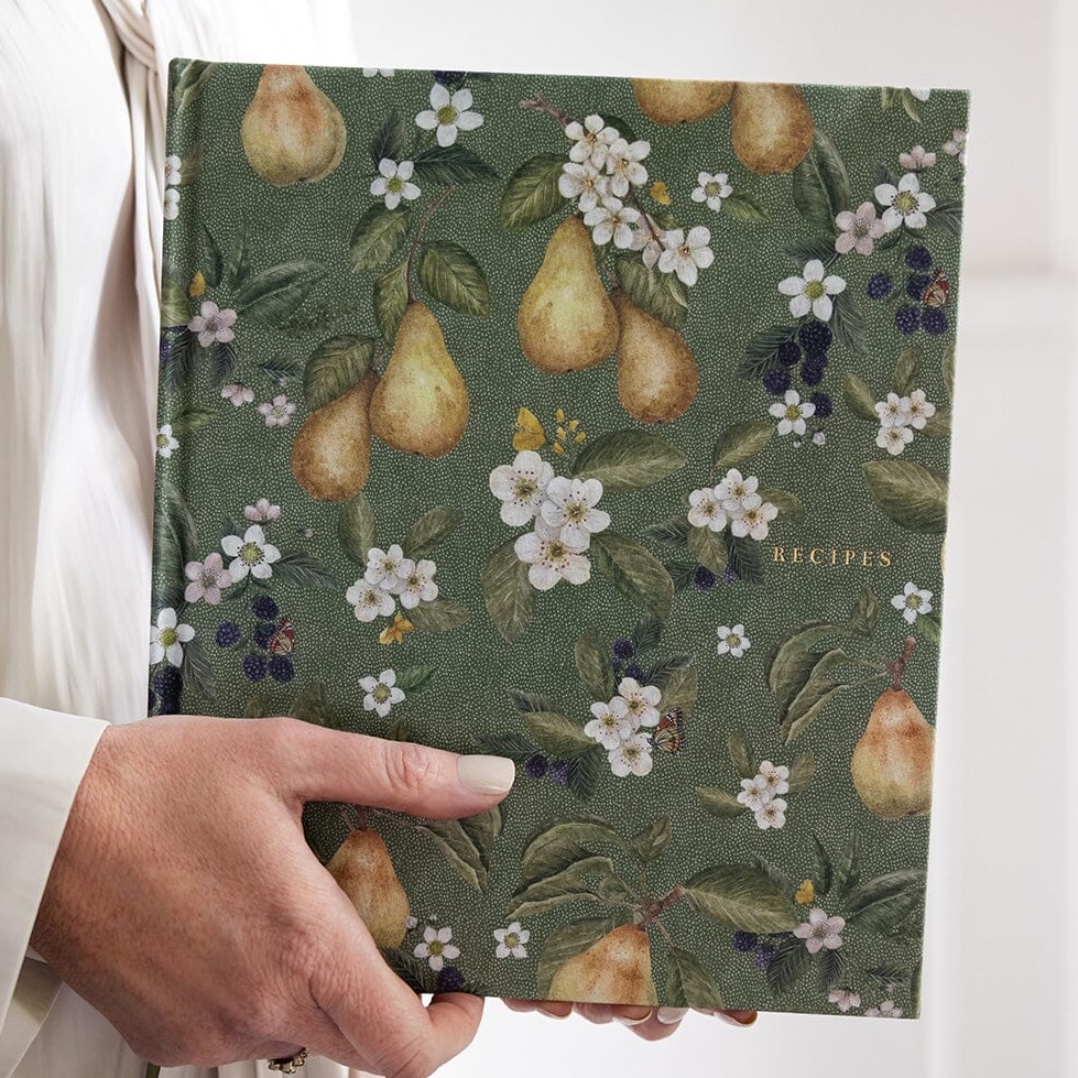 Heirloom Recipe Book Journal | Bespoke Letterpress | Pears