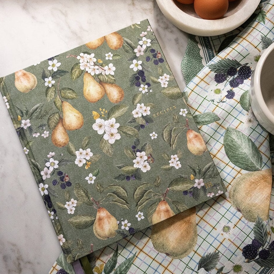 Heirloom Recipe Book Journal | Bespoke Letterpress | Pears