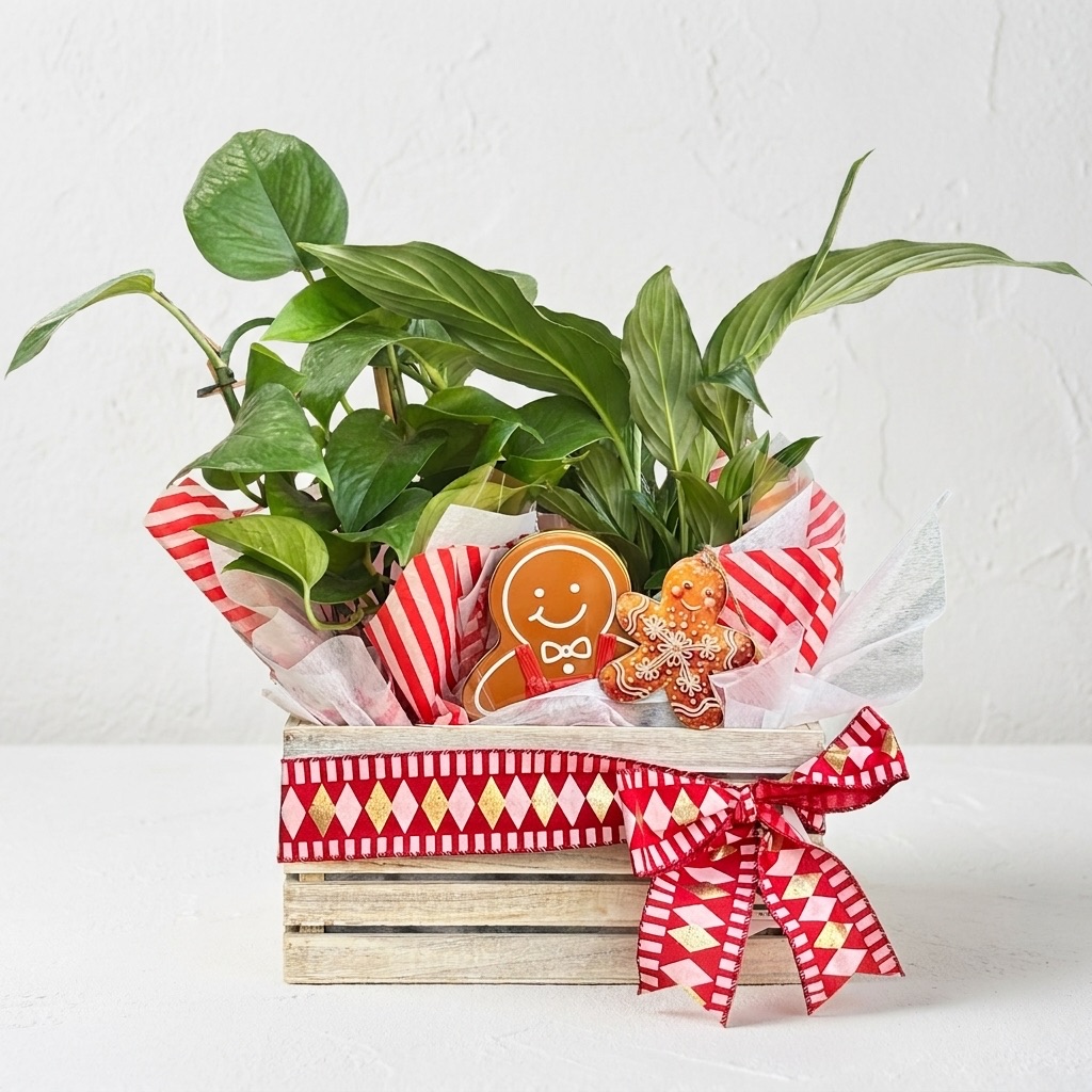 Merry Plantmas | Festive Plant Hamper | Christmas Plant Hamper