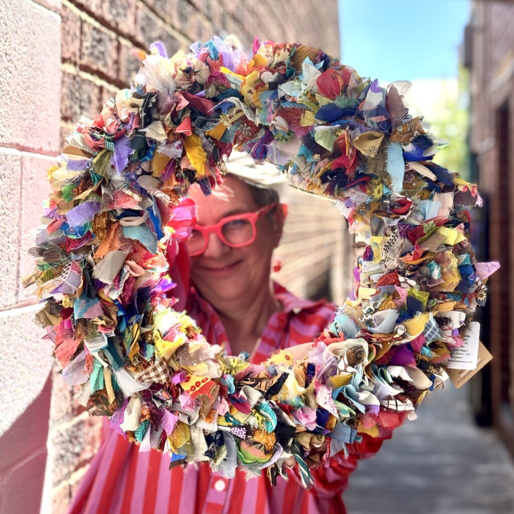 Namaste Recycled Sari Wreath | Multicolour