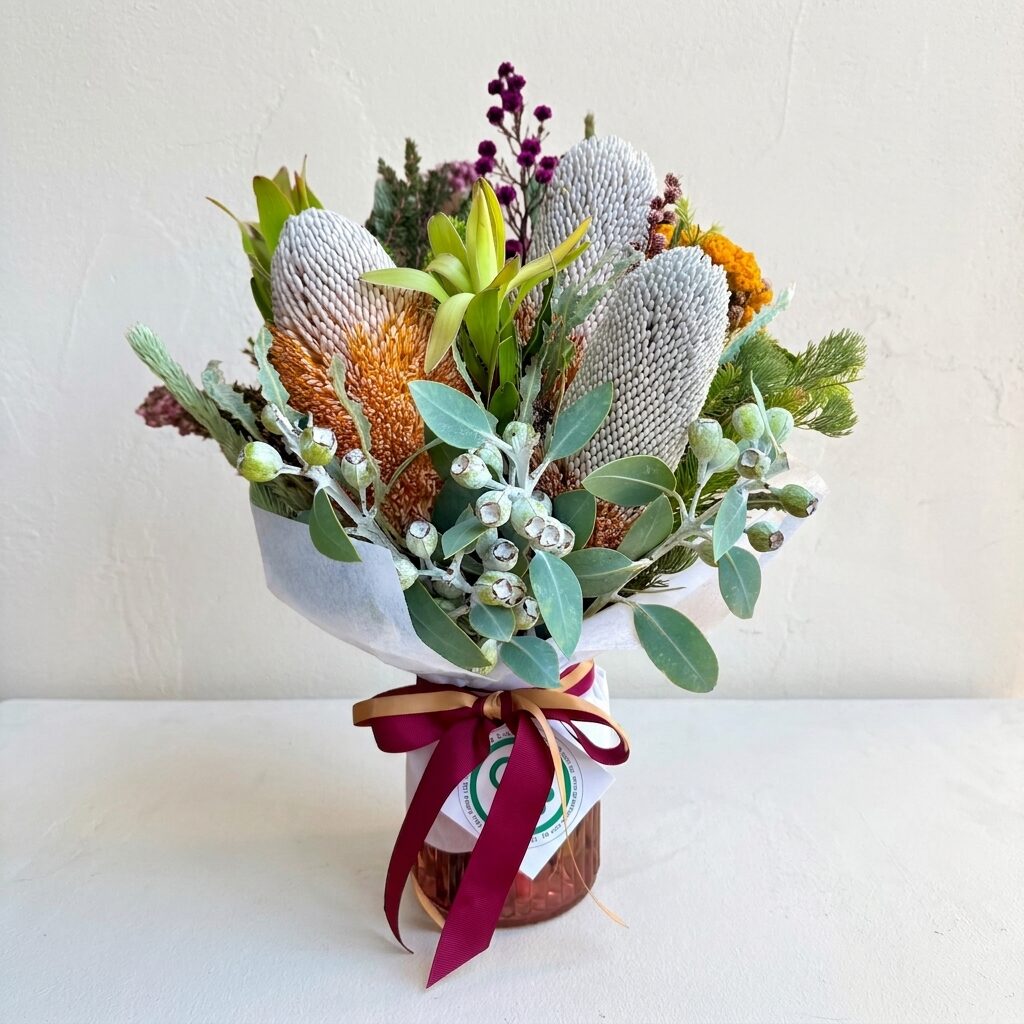 Wildflower Posy Jar | Same day flower delivery Perth | Flower Hamper Perth