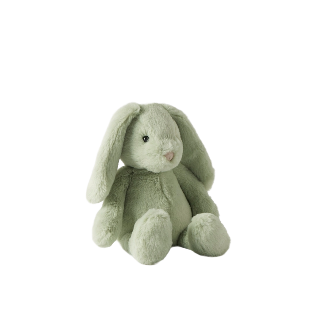 Jiggle & Giggle Baby Bunny Plushie Small - Mint green
